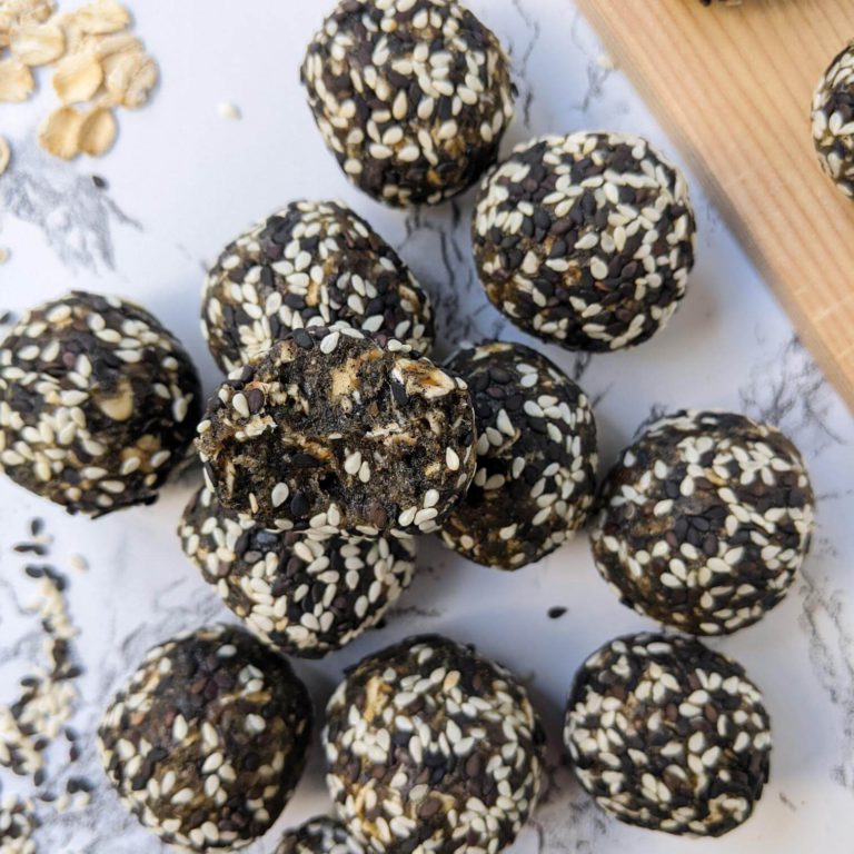 Tahini and Black Sesame Bliss Balls