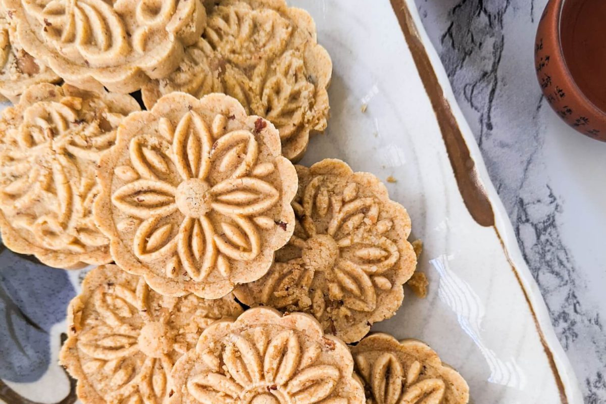 Macau almond cookies recipe, mung bean cookies square