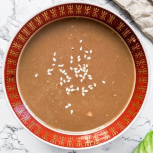 sesame ginger salad dressing. asian sesame salad dressing square